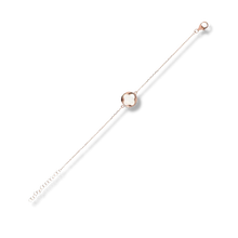 Load image into Gallery viewer, Bronzallure Alba Clover Tennis Bracelet White Mother
