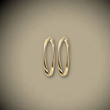 Load image into Gallery viewer, Bronzallure ’Golden’ Oval Twist Hoop Earrings - Jewelry ALL
