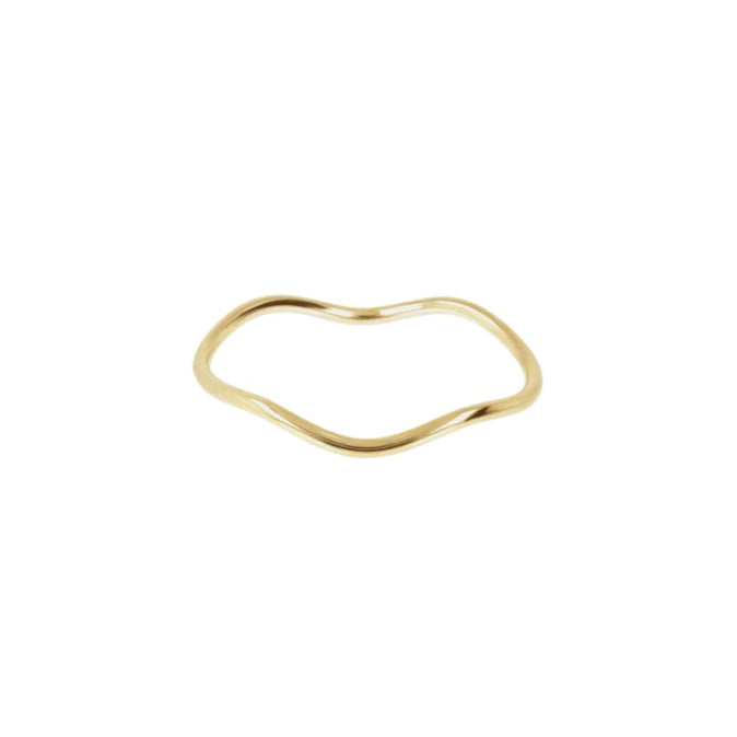 Bronzallure ’Golden’ Oval Wave Bangle - Jewelry Bracelets