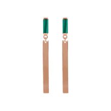 Load image into Gallery viewer, Carré Natural Stones Pendant Earrings - EARINGS Best selling
