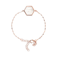 Load image into Gallery viewer, Cube Chain Bracelet with Hexagon - BRONZALEUR NECKLACE ALL
