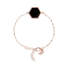 Load image into Gallery viewer, Cube Chain Bracelet with Hexagon - BRONZALEUR NECKLACE ALL
