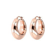 Load image into Gallery viewer, Domed Hoop Earrings - BRONZALEUR EARINGS Best selling
