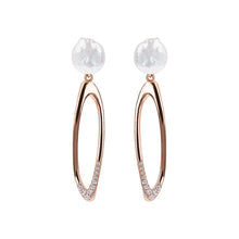 Load image into Gallery viewer, Hoop Earrings with Coin Pearls - EARRINGS Best selling
