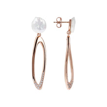 Load image into Gallery viewer, Hoop Earrings with Coin Pearls - EARRINGS Best selling
