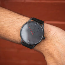 Load image into Gallery viewer, JAG Malcolm J2491 Stainless Steel Black Leather Mens Watch
