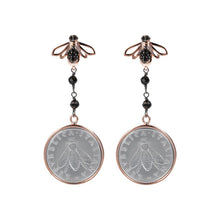 Load image into Gallery viewer, Lira and Bee Dangling Earrings - BRONZALEUR EARINGS Best
