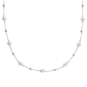 Ming Pearls Stationary Necklace Long - BRONZALEUR NECKLACE