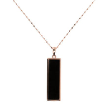 Load image into Gallery viewer, Rectangular Pendant Necklace - BRONZALEUR NECKLACE ALL
