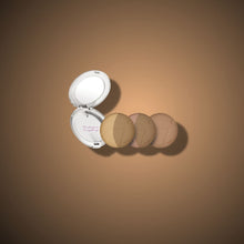 Load image into Gallery viewer, Silver Refillable Compact - Face Makeup ALL BRONZER MAKEUP
