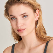 Load image into Gallery viewer, Silver Spike Double Drop Earrings - ALL EARINGS
