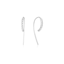 Load image into Gallery viewer, Silver Spike Solid Drop Earrings - ALL EARINGS
