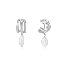Load image into Gallery viewer, Silver Triple Mini Hoop Earrings - ALL EARINGS
