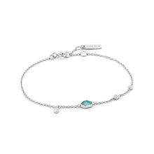Load image into Gallery viewer, Turquoise Discs Silver Bracelet - ANIA HAE JEWELLERY
