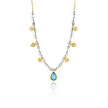 Load image into Gallery viewer, Turquoise Labradorite Gold Necklace - ALL NECKLACES
